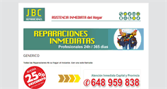 Desktop Screenshot of jbcreparaciones.com